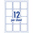 Avery L7164 White Premium Addressing Labels with AveryEco 12up Inkjet & Laser Printable, 50 Sheets