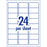 Avery L7159 White Premium Addressing Labels with AveryEco 24up Inkjet & Laser Printable, 10 Sheets
