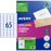 Avery L7651 White Premium Addressing Labels with AveryEco 65up Inkjet & Laser Printable, 10 Sheets