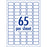 Avery L7651 White Premium Addressing Labels with AveryEco 65up Inkjet & Laser Printable, 10 Sheets