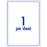 Aver L7167 Whitey Premium Shipping Labels with AveryEco 1up Inkjet & Laser Printable, 100 Sheets
