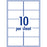 Avery L7173 White Premium Shipping Labels with AveryEco 10up Inkjet & Laser Printable, 100 Sheets