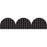 LCBF Black & White Crosses Rolled Scalloped Border