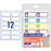 Avery 40770 No-Iron Fabric Labels Assorted Cute Animal Designs 24 Labels on A6 Sheet