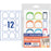 Avery 40705 Shoe Labels Assorted 24 Labels on A6 Sheet