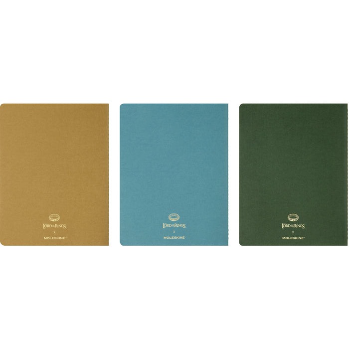 Moleskine Limited Edition Lord Of The Rings Cahier Ruled Journals 190mm x 250mm XL, Pack of 3