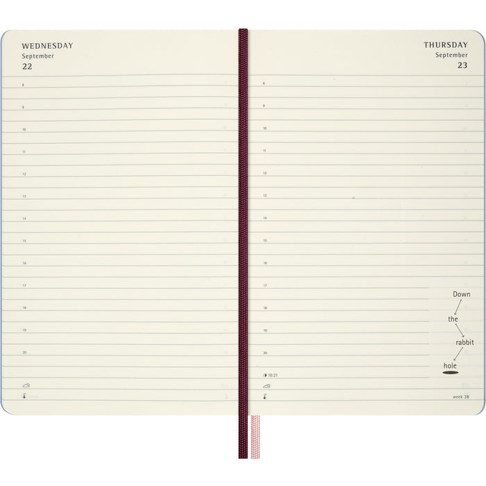 2027 Moleskine Limited Edition Alice Diary 12 Month Daily White Rabbit Hard Cover Large 130mm x 210mm