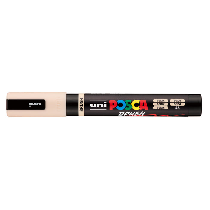 Uni Posca PC-5BR Brush Tip Marker 1-4mm Medium, Beige