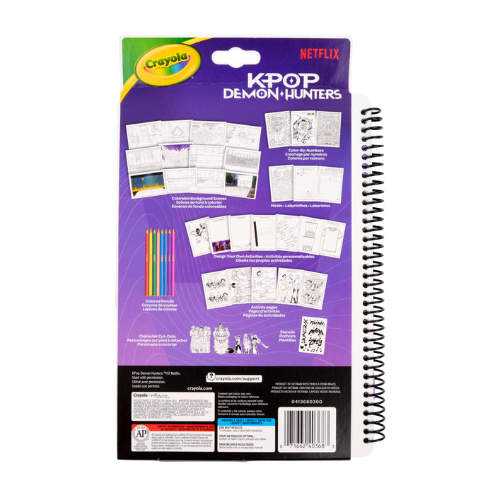 Crayola Color & Sketch Activity Pad KPOP Demon Hunters