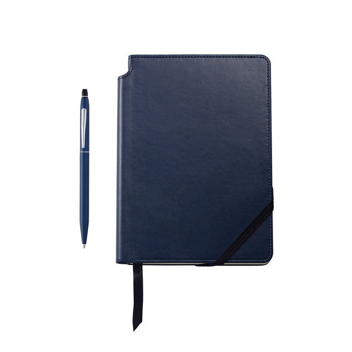 Cross Gift Set - Classic Click Midnight Blue Pen with Midnight Blue Journal