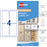 Avery A6 Rectangle Clear Pre-printed Pantry Label Starter Kit 32's Pack, A6 Size Sheet (8 Sheets x 4up)