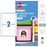 Avery A5 Rectangle Removable Storage Labels 20's Pack, A5 Sheet (10 Sheets x 2up)