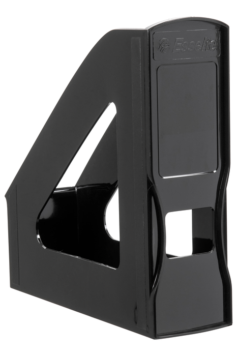 Esselte Nouveau Moulded Magazine Holder, Black