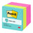 3M Sticky Post It Note 76 x 76mm Memo Cube Pink Wave (2027-RCR)
