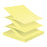 Post-it Recycled Super Sticky Pop Up Notes 76x76mm, Yellow, Pack of 6 x 100 sheets (R330R-6SSCY)