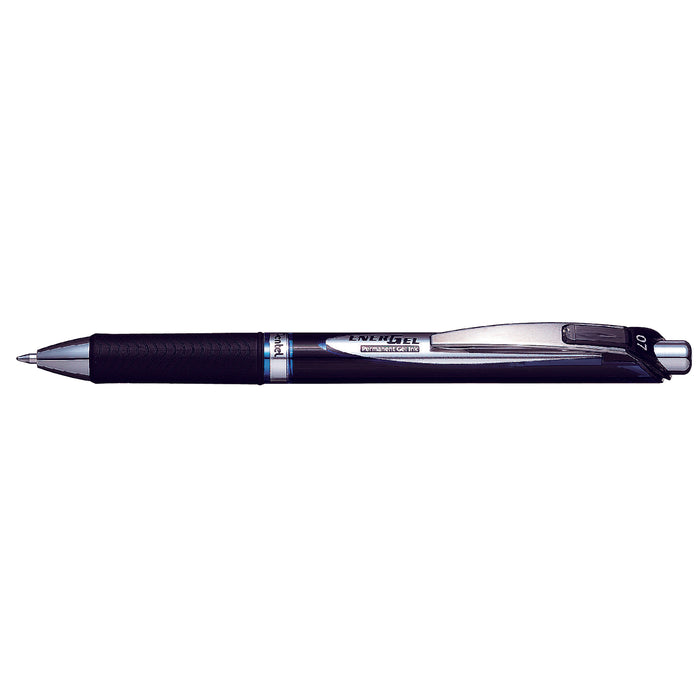 Pentel Energel Ballpoint Pen Retractable 0.7mm BLP77 Ink Blue (Pack of 12)
