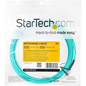 10Gb Aqua Fiber Patch cable LC multi-mode (M) LC multi-mode (M) 5 m fiber optic 50 / 125 micron aqua IM2748321
