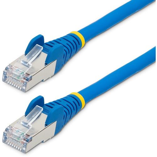 10m CAT6a Ethernet Cable - Blue - Low Smoke Zero Halogen (LSZH) - 10GbE 500MHz 100W PoE++ Snagless RJ-45 w/Strain Reliefs S/FTP Network Patch Cord IM5659469