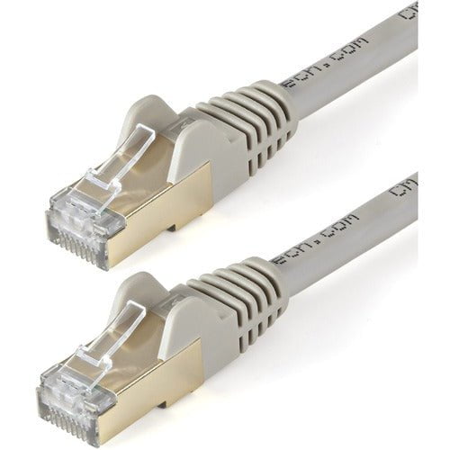 10m CAT6a Ethernet Cable - Grey - RJ45 Snagless Connectors - CAT6a STP Cord - Copper Wire - Network Cable (6ASPAT10MGR) IM4794877