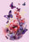 2027 Collins Designer A4 Monthly Planner, Butterflies, 210mm x 297mm