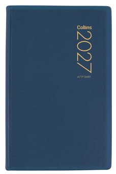 2027 Collins Pocket Diary A71P, Day Per Page, PVC Cover, Navy, 74mm x 105mm