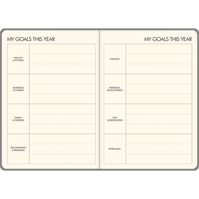 Collins A5 Undated Lifestyle Diary, Tan
