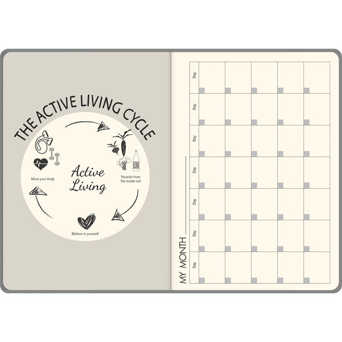 Collins A5 Undated Lifestyle Diary, Tan