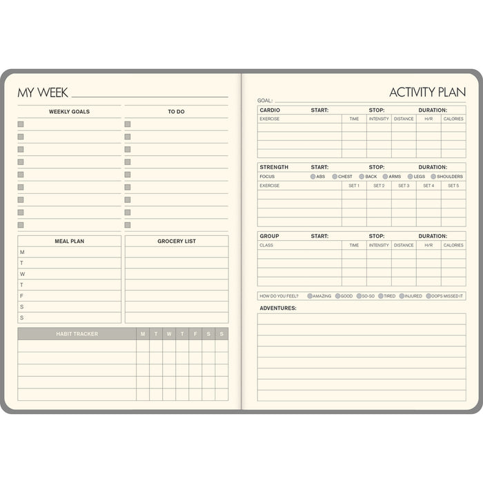 Collins A5 Undated Lifestyle Diary, Tan