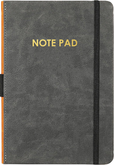 Collins Executive Notepad, PU Leather Hard Cover, 185mm x 258mm