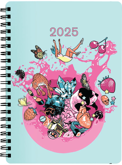 2025 Collins Diary A53, Week To View, Future Culture, Assorted Design, 148mm x 210mm