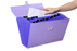 ColourHide Polyprop Expanding Carry File, Purple