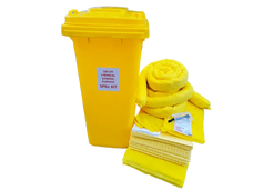 120 Litre Chemical/General Purpose Spill Kit in Bin DTSKCHEM120LTR