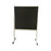 1200mm High Double Sided Pinboard with Brushed Nylon Fabric on Stand with Wheels (Choice of Colour and Length) Black / 900mm NBMTX,F1290-BLACK