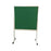 1200mm High Double Sided Pinboard with Brushed Nylon Fabric on Stand with Wheels (Choice of Colour and Length) Green / 900mm NBMTX,F1290-GREEN