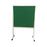 1200mm High Double Sided Pinboard with Brushed Nylon Fabric on Stand with Wheels (Choice of Colour and Length) Green / 900mm NBMTX,F1290-GREEN