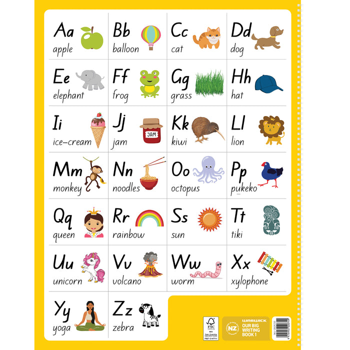 Warwick Our Big Writing Modelling Book, 1 Half 25mm Ruled