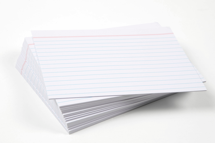 Esselte System Card 6 x 4 White x 100's pack