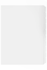 Marbig A4 Unpunched White Cardboard Indices/Divider, 10 Tabs