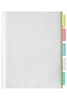 Marbig A4 Clear Polypropylene Pockets, 5 Tabs