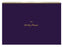 Collins Undated A4 Designer Desk Pad, Week to View, 50 Sheets, Purple Checks, 210mm x 297mm