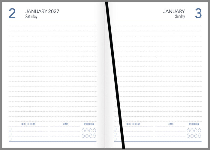 2027 Collins A51 NZ Artist Ellen Giggenbach Diary, Day Per Page, 148mm x 210mm