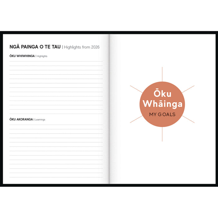 2027 Tuhi Diary A51 Day Per Page Rataka Kete Pikau