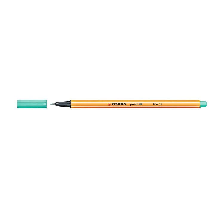 Stabilo Point 88 Fineliner Ice Green Box 10