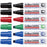 Artline 5109A Whiteboard Marker 10mm Chisel Tip Assorted Colours - 6's pack