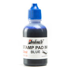 Deskmate Stamp Pad Refill Ink, 30ml, Blue
