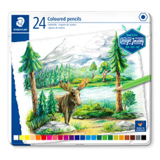 Staedtler Design Journey Coloured Pencil Assorted, Pack of 24 in a tin