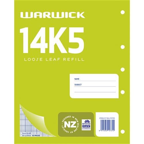 14K5 Warwick Loose Leaf Refill CX115720