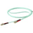 15 m OM4 LC to LC Multimode Duplex Fiber Optic Patch Cable- Aqua - 50/125 - Fiber Optic Cable - 40/100Gb - LSZH (450FBLCLC15) IM4564288