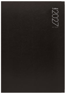 2027 Collins A41E Executive Diary, Padded PU Black Cover, Day Per Page, 210mm x 297mm
