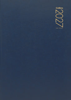 2027 Collins Diary A43 Week to View, Navy, 210mm x 297mm